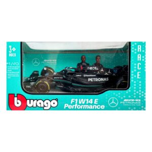 FÓRMULA 1 1/43 #4 AMG PETRONAS F1 W14 E PERFORMANCE <ul> <li><span class="OYPEnA text-decoration-none text-strikethrough-none">Marca: Bugaro</span></li> <li><span class="OYPEnA text-decoration-none text-strikethrough-none">colección a escala 1/43</span></li> <li><span class="OYPEnA text-decoration-none text-strikethrough-none">Son 5 referencias diferentes</span></li> <li><span class="OYPEnA text-decoration-none text-strikethrough-none">MateriaL: METAL CON ACCESORIOS EN GOMA Y PLÁSTICO</span></li> <li><span class="OYPEnA text-decoration-none text-strikethrough-none">ALTO NIVEL DE DETALLE</span></li> <li><span class="OYPEnA text-decoration-none text-strikethrough-none">INCLUYE BASE</span></li> <li><span class="OYPEnA text-decoration-none text-strikethrough-none">Presentación en caja</span></li> </ul>