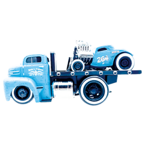 MUSCLE TRANSPORTS - #1 1950 FORD COE FLATBEO / 1933 FORD 3W COUPE