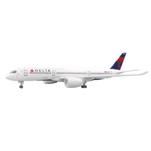 #5 DELTA AIR LINES A350 AIRCRAFT MODEL, Cuerpo de metal, tren de aterrizaje con alto nivel de detalle, 20 CM