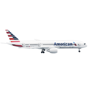 <p class="" data-start="0" data-end="62"><strong data-start="0" data-end="60">Miniatura RUTAS AÉREAS #4 AMERICAN AIRLINES B787 – 20 cm</strong></p> <p class="" data-start="64" data-end="288">Impresionante réplica del <strong data-start="90" data-end="125">Boeing 787 de American Airlines</strong>, ideal para coleccionistas y amantes de la aviación. Fabricado con <strong data-start="193" data-end="212">cuerpo de metal</strong> y <strong data-start="215" data-end="247">tren de aterrizaje detallado</strong>, ofrece un <strong data-start="259" data-end="285">alto nivel de realismo</strong>.</p> <p class="" data-start="290" data-end="412">✅ <strong data-start="292" data-end="323">Escala: 20 cm | Peso: 266 g</strong><br data-start="323" data-end="326" />✅ <strong data-start="328" data-end="372">Incluye base de pedestal para exhibición</strong><br data-start="372" data-end="375" data-is-only-node="" />✅ <strong data-start="377" data-end="410">Cinco referencias disponibles</strong></p> <p class="" data-start="414" data-end="439"><strong data-start="414" data-end="424">Marca:</strong> AIRCRAFT MODEL</p>