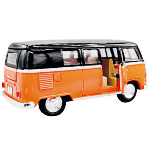<p class="" data-start="0" data-end="69"><strong data-start="0" data-end="67">NARANJA BUS VOLKSWAGEN 1962</strong></p> <p class="" data-start="0" data-end="69"><strong data-start="0" data-end="67">Miniatura – Escala 1.32</strong></p> <p class="" data-start="71" data-end="237">Clásico modelo en miniatura con <strong data-start="103" data-end="128">alto nivel de detalle</strong> y <strong data-start="131" data-end="153">motor de retroceso</strong>. Fabricado con <strong data-start="169" data-end="188">cuerpo de metal</strong>, <strong data-start="190" data-end="209">llantas en goma</strong> y accesorios en plástico.</p> <p class="" data-start="239" data-end="386">✅ <strong data-start="241" data-end="274">Abre puertas según referencia</strong><br data-start="274" data-end="277" />✅ <strong data-start="279" data-end="308">Escala 1.32 | Peso: 110 grs</strong><br data-start="308" data-end="311" data-is-only-node="" />✅ <strong data-start="313" data-end="343">Cuatro colores disponibles</strong><br data-start="343" data-end="346" />✅ <strong data-start="348" data-end="384">Presentación individual sin caja</strong></p> <p class="" data-start="388" data-end="407"><strong data-start="388" data-end="398">Marca:</strong> KINSMART</p>